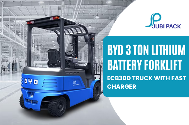 BYD 3 Ton Lithium Battery Forklift ECB30D Truck With Fast Charger